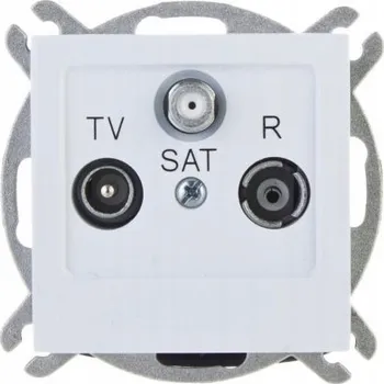 Elektrická zásuvka Koncová zásuvka RTV-SAT bílá GPA-GS/m/00 Ospel As