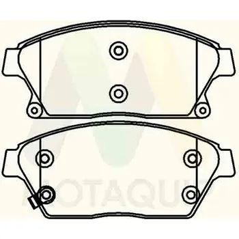 Brzdová destička Sada brzdových destiček, vždy 4 kusy v sadě MOTAQUIP LVXL1625