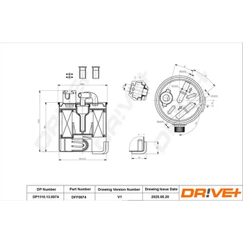 Palivový filtr Palivový filtr Dr!ve+ DP1110.13.0074