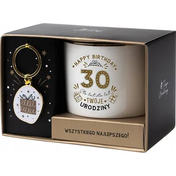 HRNEK PŘÍVĚSEK NA KLÍČE SADA PRO OSLAVENCE K 30. NAROZENINÁM PRO ŽENU MUŽE DÁREK