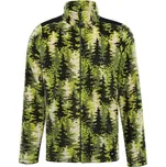 Pánská fleecová mikina ALPINE PRO EFLIN L Zelená, Černá