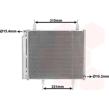 Ventilátor topení a klimatizace Kondenzátor klimatizace VAN WEZEL 52015707