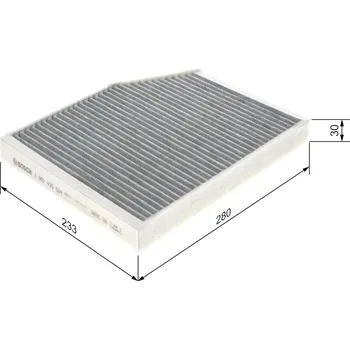 Kabinový filtr Filtr vzduchu v interiéru BOSCH 1 987 435 524