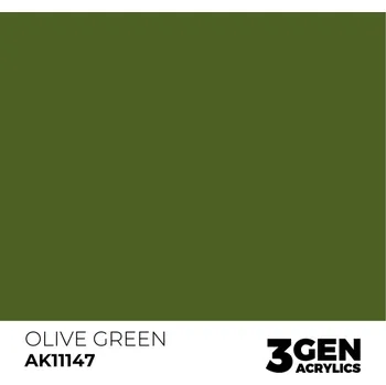 Modelářská barva AK Interactive Olive Green AK11147 - 17 ml