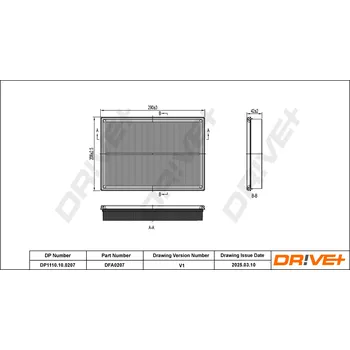 Vzduchový filtr Vzduchový filtr Dr!ve+ DP1110.10.0207