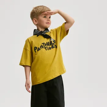 Reserved - Bavlněné oversize tričko - žlutozelená - 115CJ-71X - 115CJ-71X-158