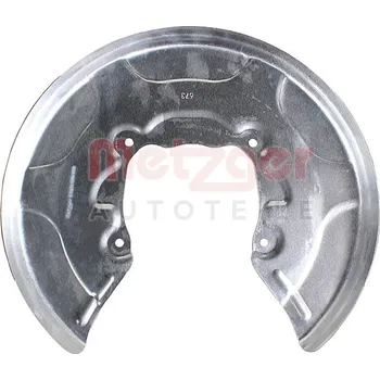 Brzdový systém Ochranný plech proti rozstřikování, brzdový kotouč METZGER 6115629