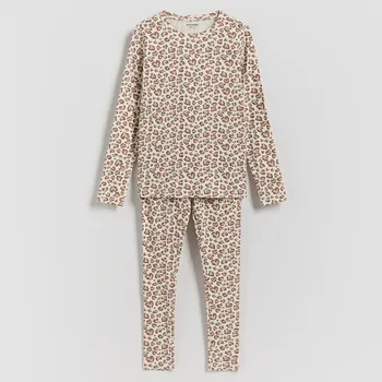 Reserved - Dvoudílné pyžamo - krémová - 100IF-01X - 100IF-01X-U13