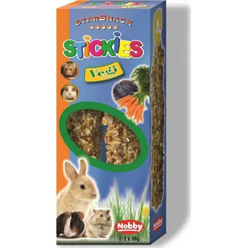 Krmivo pro hlodavce Nobby StarSnack závěsná tyčinka pro hlodavce zeleninová 2x56g