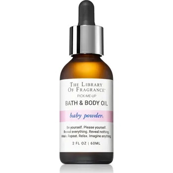 Koupelový olej The Library of Fragrance Baby Powder tělový olej do koupele unisex 60 ml