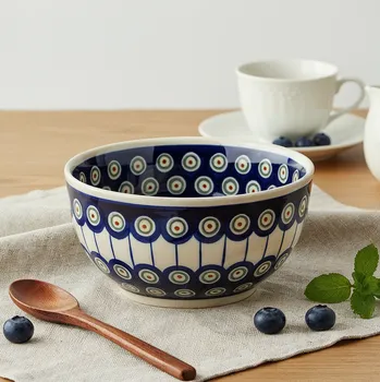 Miska / salátová mísa Bolesławiec 0,7 l – dek. 8 (druhý druh)