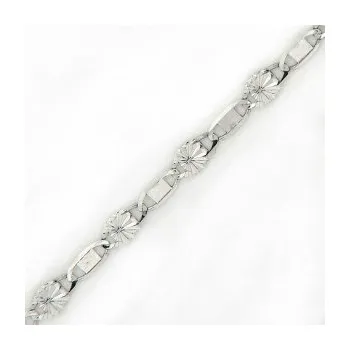 Řetízek Zlatý řetízek z bílého zlata