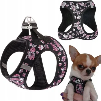 Postroj pro psa Step-in postroj pro malého psa typu motýlek (papillon) Truelove Mini Black XS