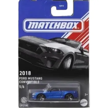 autíčko MATCHBOX Americké Kabriolety - 2018 Ford Mustang Kabriolet