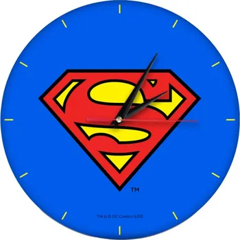 Hodiny Nástěnné hodiny Matné Superman Modré