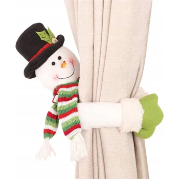 Vánoční dekorace Vánoční přívěsek Spona na záclony Ozdoba Bałwan na vánoční stromeček