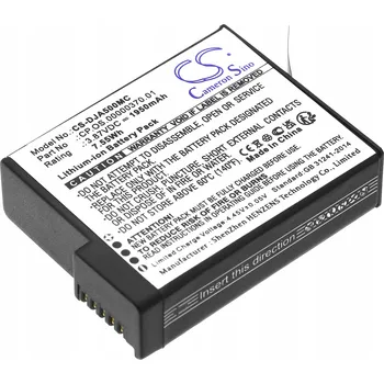 Zabezpečení domácnosti Akumulátor Baterie typu BCX204-1950-3.87 pro kameru DJI Osmo Action 5 Pro