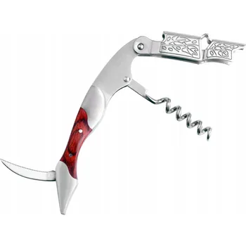 Otvírák ZHSH Kelnerský vývrtka, ocelový otvírák na víno, červený