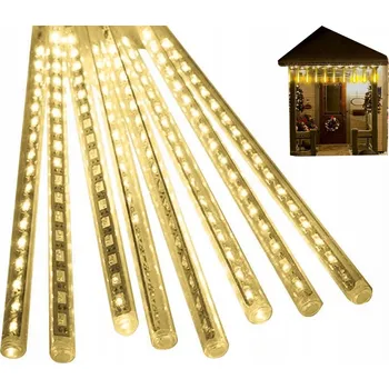 Vánoční dekorace Venkovní Osvětlení 240 LED Meteorický déšť Girlanda 30 cm Rampouchy Propojitelné Světlo