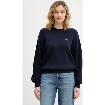 Dámský svetr Vlněný svetr Lacoste AF4158 námořnická modř 59X, vel. 36
