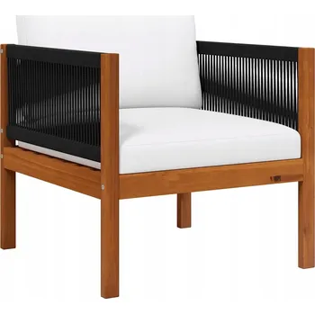 Noční stolek Černý noční stolek se 2 zásuvkami 40 x 30 x 30 cm