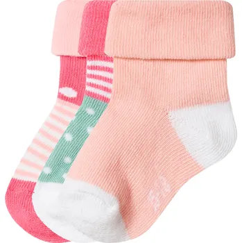 lupilu® Dětské ponožky s BIO bavlnou, 3 páry (světle růžová, 15/18)