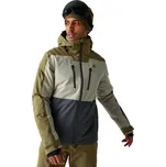 Pánská lyžařská bunda Dare2b BASEPLATE III XXXL Khaki, Bílá, Tmavě šedá