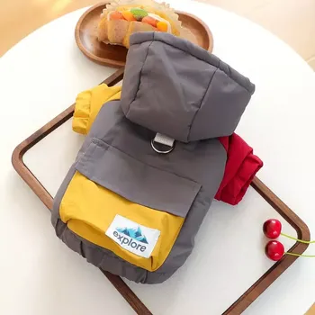 Obleček pro psa Zimní Teplá Bunda pro Psy s Kapucí - L