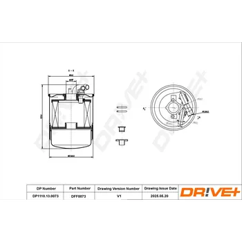 Palivový filtr Palivový filtr Dr!ve+ DP1110.13.0073