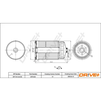 Palivový filtr Palivový filtr Dr!ve+ DP1110.13.0135