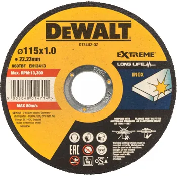 Brusný kotouč DeWalt DT3442-QZ EXTREME Trennscheibe 115mm