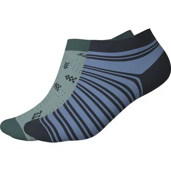 Esmara Kids Dětské ponožky s BIO bavlnou, 2 páry (pruhy/modrá/zelená, 31/34)