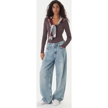 Dámská halenka Tommy Jeans Halenka Essential DW0DW17990 Hnědá Slim Fit M