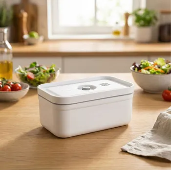 Svačinový box ZWILLING Fresh & Save 0,8 l bílý - snídaňový box / plastový vakuový lunch box