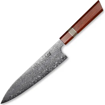 Kuchyňský nůž XIN CUTLERY XC119 bílý buvolí roh, růžové dřevo, japonský nůž 22,5 cm