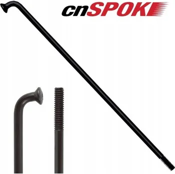 Drát do kola, nipl pro elektrokolo 2,3 mm cnSpoke černý 274 mm