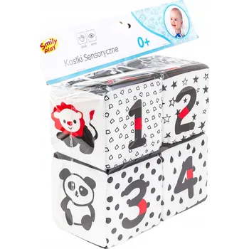Hračka pro nejmenší SMILY PLAY KONTRASTNÍ SENZORICKÉ KOSTKY