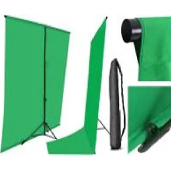 Fotopozadí SADA NA POZADÍ H + pozadí bavlna 200 x 390 cm GREEN SCREEN ZELENÁ STĚNA + spodní část