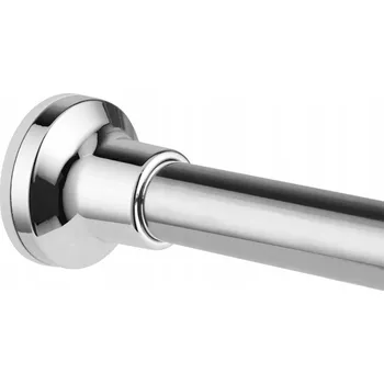 Tyč na sprchový závěs TELESKOPICKÁ GARNÝŽ NA ZÁVĚSY DO KOUPELNY BEZ VRTÁNÍ 72-254CM