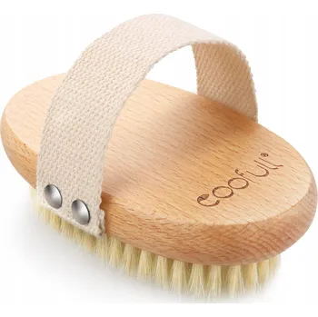 Koupelový kartáč SURDOCA Kartáč na tělo s přírodním vlasem proti celulitidě