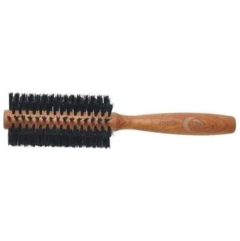 kartáč na vlasy Gorgol Kulatý kartáč s kančími štětinami 18 cm Béžová