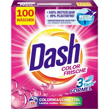 Prací prášek Prášek na barevné prádlo Dash Color 6 kg 100 praní