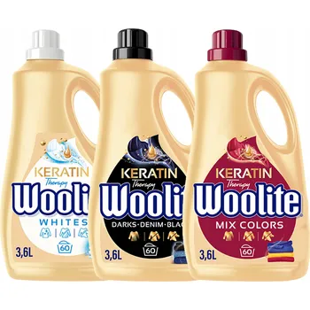 Prací gel Woolite Prací prostředek na barevné, bílé a černé prádlo Sada 3x3,6L