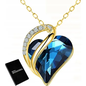 Náhrdelník ZLATÝ POZLACENÝ NÁHRDELNÍK SRDCE STŘÍBRO 925