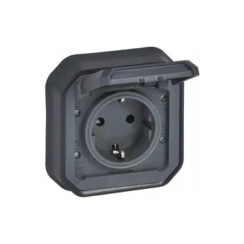 Elektrická zásuvka Legrand šedá nástěnná Elektrická Zásuvka