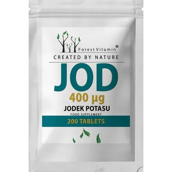 Forest Vitamin Jodid draselný 400mcg 200 tablet ŠTÍTNÁ ŽLÁZA T4 HORMON ŠTÍTNÉ ŽLÁZY JÓD