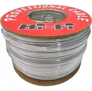 elektrický kabel Reproduktorový kabel Elektrokabel SMYp bílý 2 x 0,22 mm2 300 m