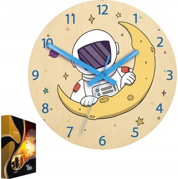 Hodiny Nástěnné hodiny s motivem astronauta Akrylový astronaut Kulatý Křemenný