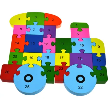 ostatní stavebnice VELKÉ EDUKAČNÍ STAVEBNICE SKLÁDAČKA ABECEDA ČÍSLICE VLAK