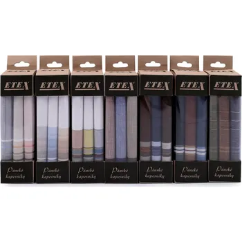 Pánský kapesník / dárková krabička, střední, mix náhodných variant